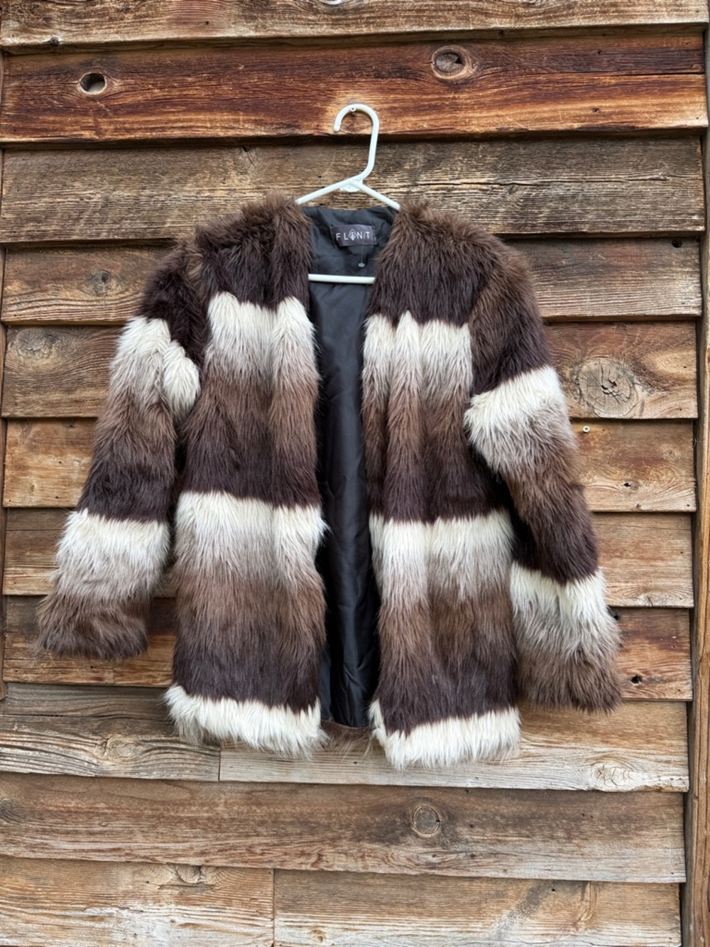 Flint faux fur cardigan